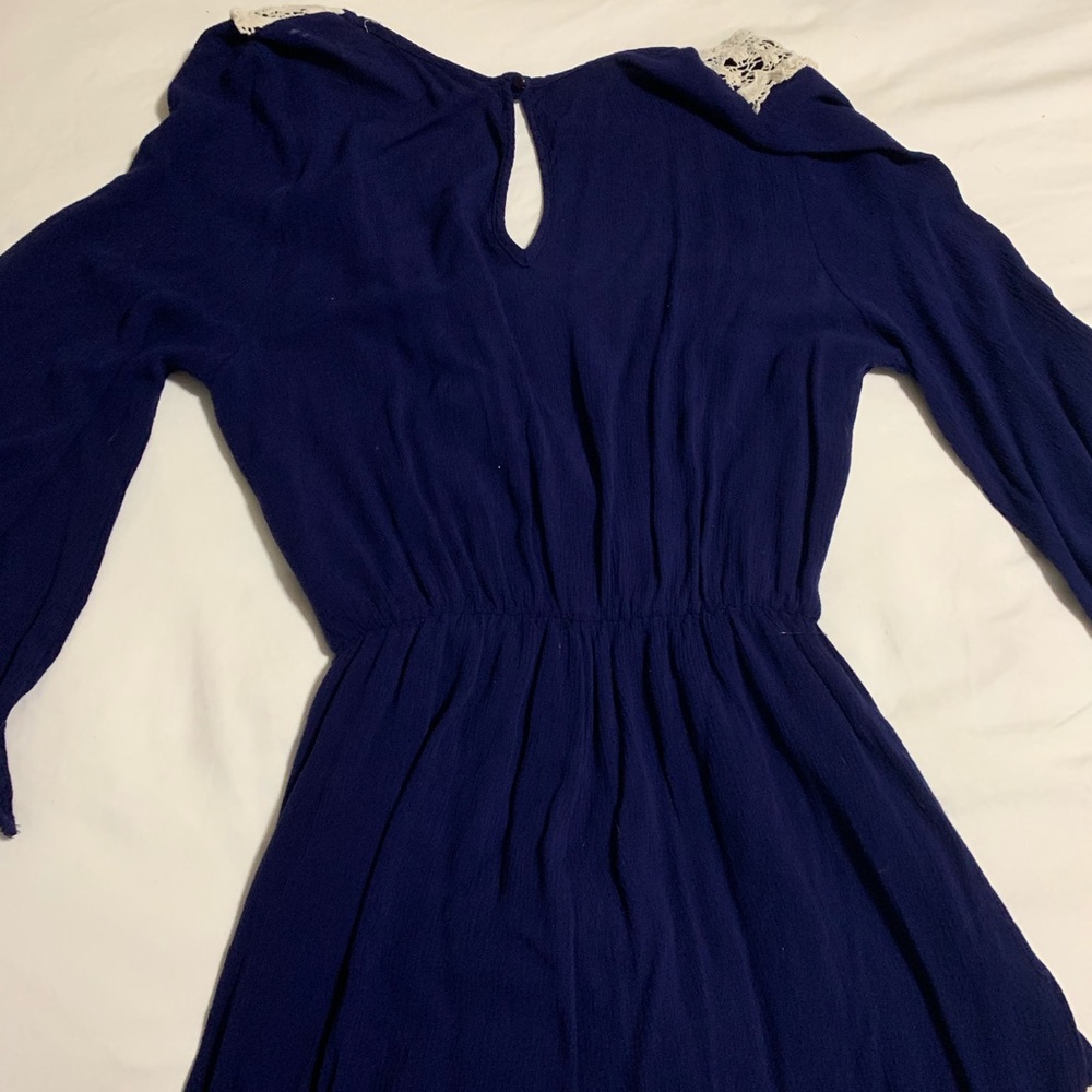 Blue Ruffled Romper - Picture 2 of 2